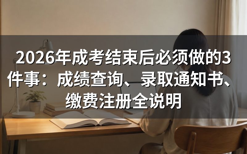 成考成绩什么时候公布?怎么查询?