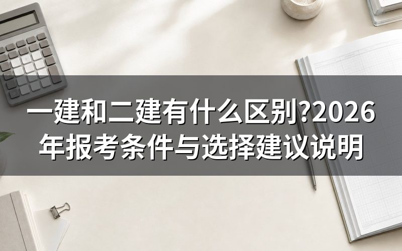 一建和二建到底有什么区别?先看组织和使用范围