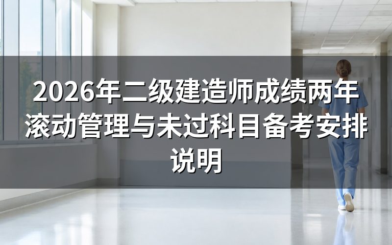 二级建造师成绩为什么是两年滚动管理?
