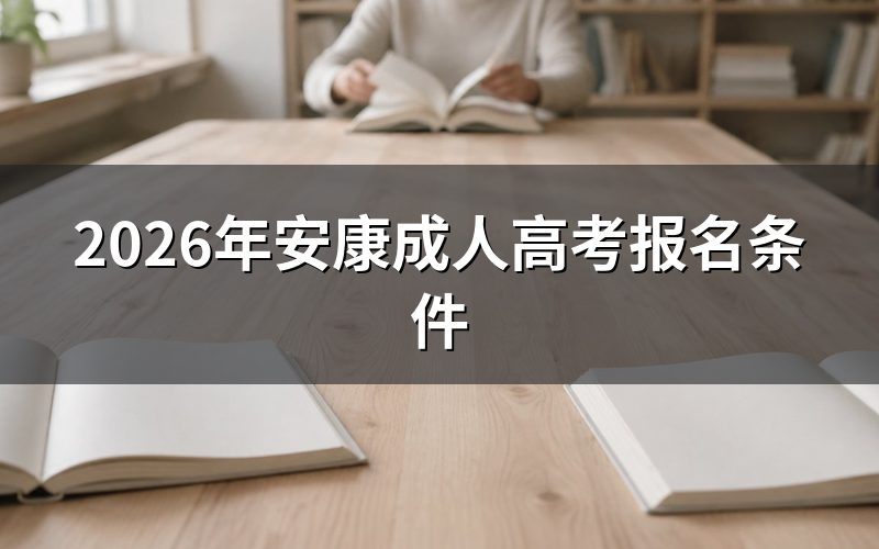 安康成人高考报名需要满足哪些条件