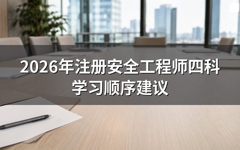 为什么学习顺序是注安备考的关键?