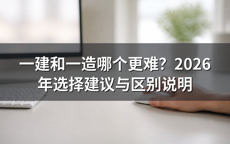 一建和一造，到底难在哪里？
