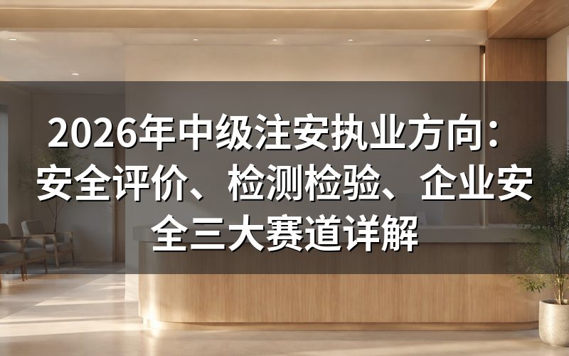 中级注安只能当安全员吗？