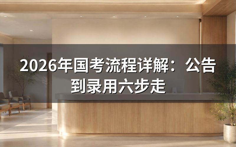 国考完整流程分几步?
