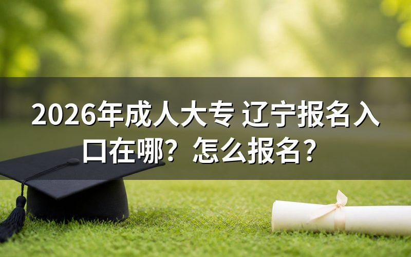 一、辽宁成人大专报名入口与系统访问