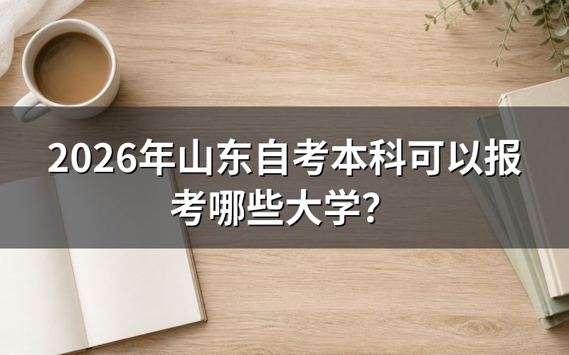 2026年山东自考本科主考院校查询入口