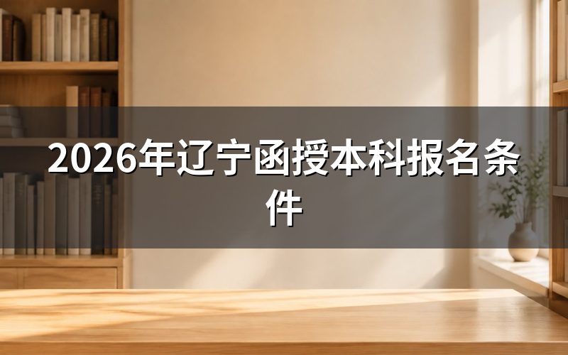辽宁函授本科报名核心条件