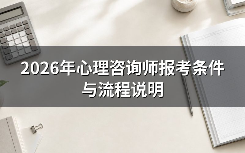 心理咨询师报考条件是什么?