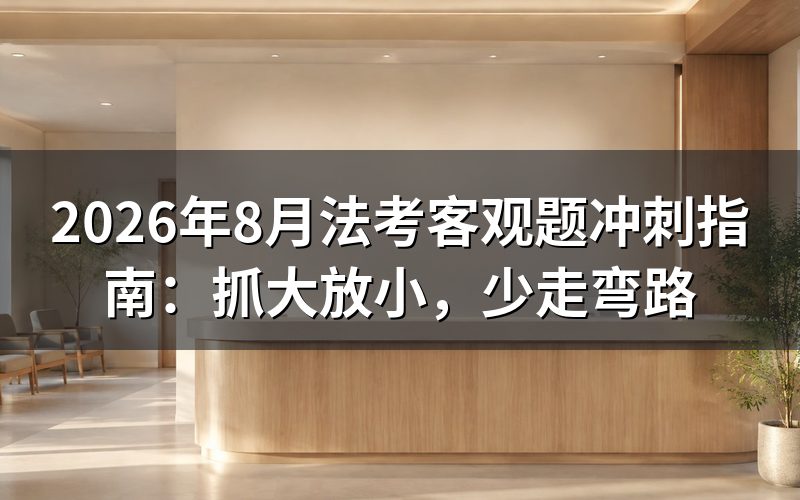 为什么冲刺阶段要“抓大放小”？