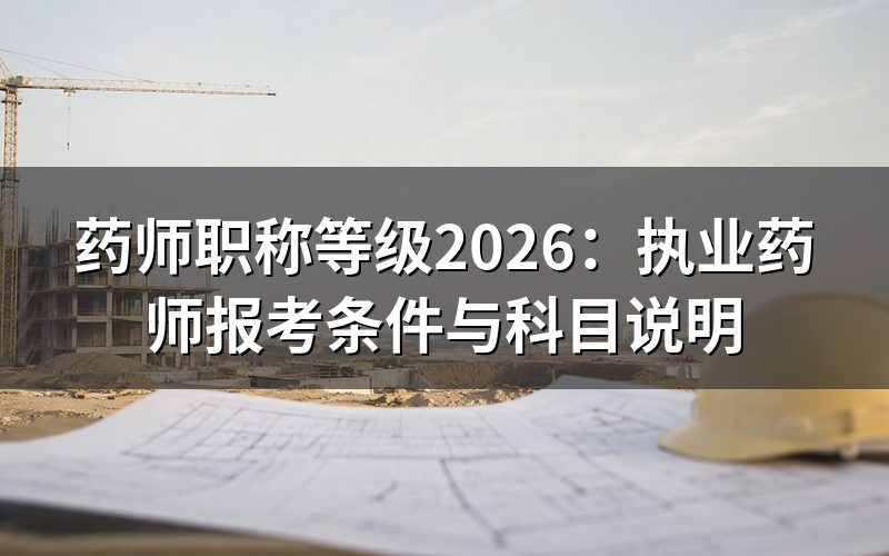 药师职称等级与执业药师有什么区别?