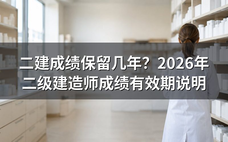 二建成绩保留几年？不同报考级别有效期差异