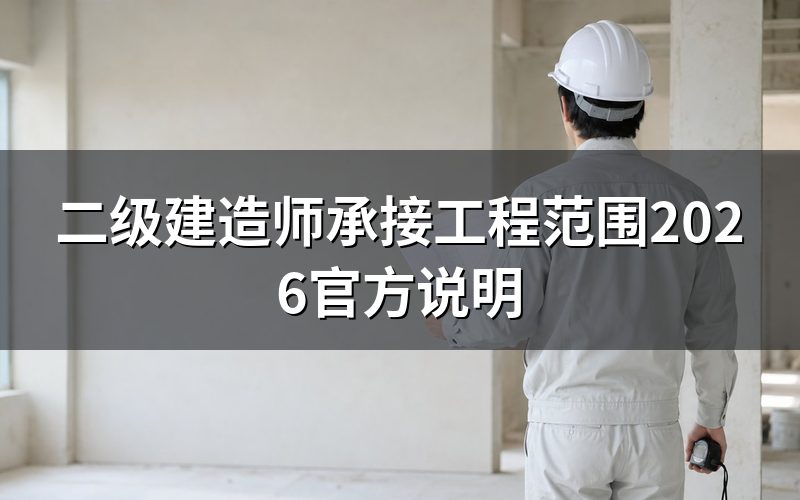 二级建造师能承接哪些规模的工程?