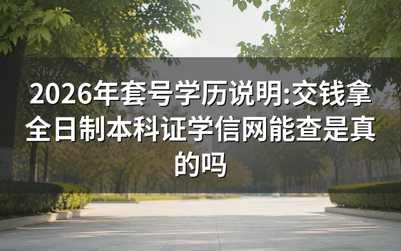 花钱拿全日制学历的说法是怎么来的?