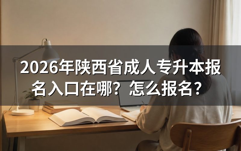 2026年陕西成人专升本报名入口
