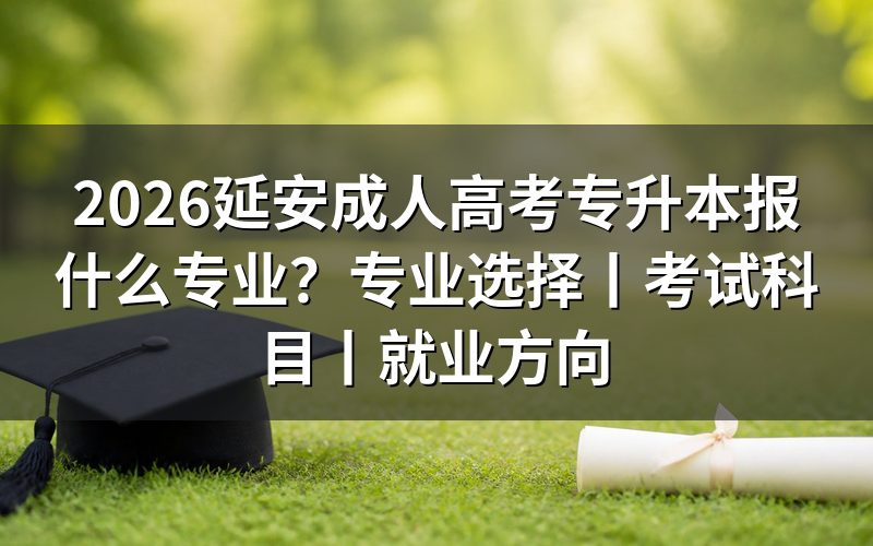 一、延安成人高考专升本适合报什么专业