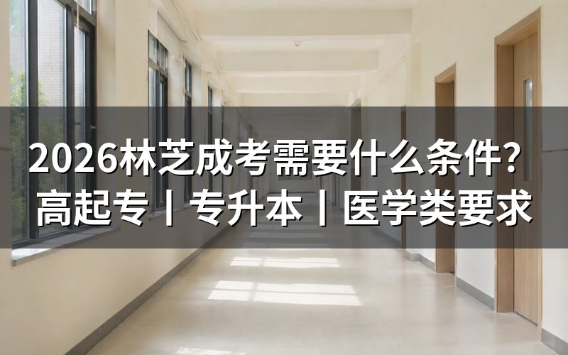 2026林芝成考报考基本条件