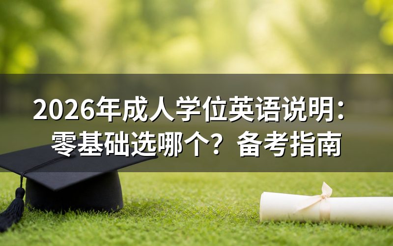 成人学位英语有哪些种类？难度如何？