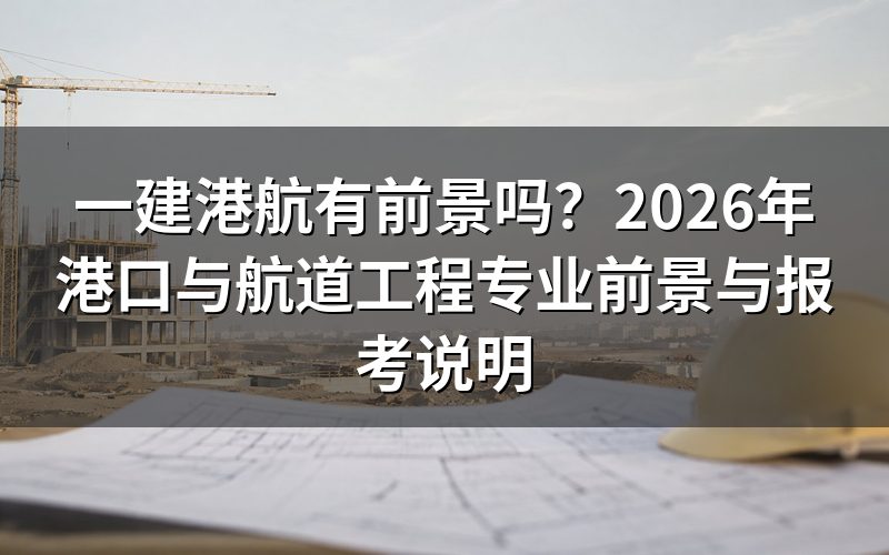 一建港航证书是什么?为什么大家关心前景?