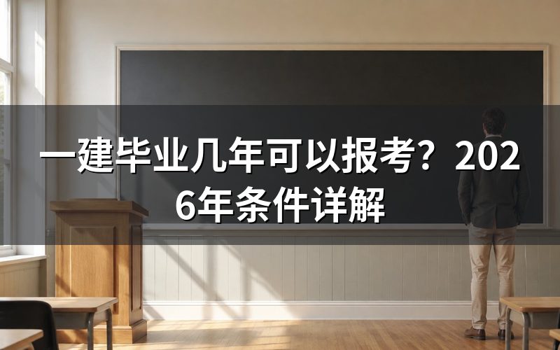 一建毕业几年可以报考?学历与工作年限对照