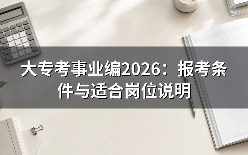 大专学历能不能考事业编?