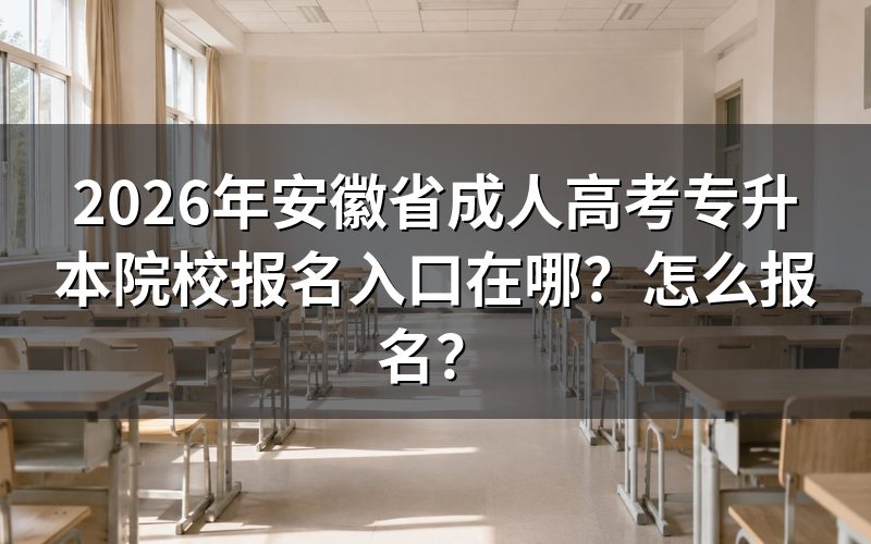 报名入口与时间安排