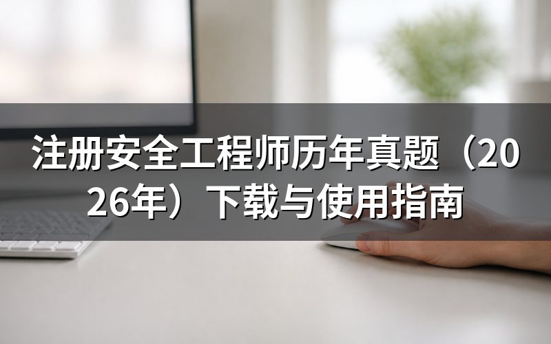 注册安全工程师历年真题在哪里能找到？