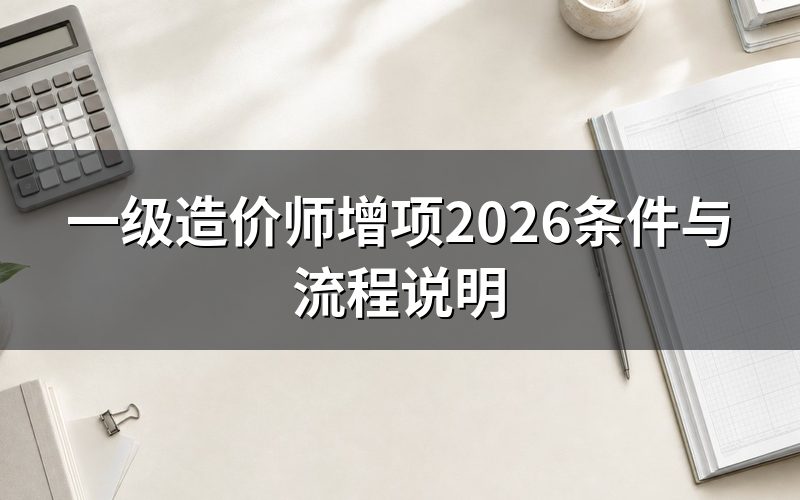 什么是一级造价师增项?