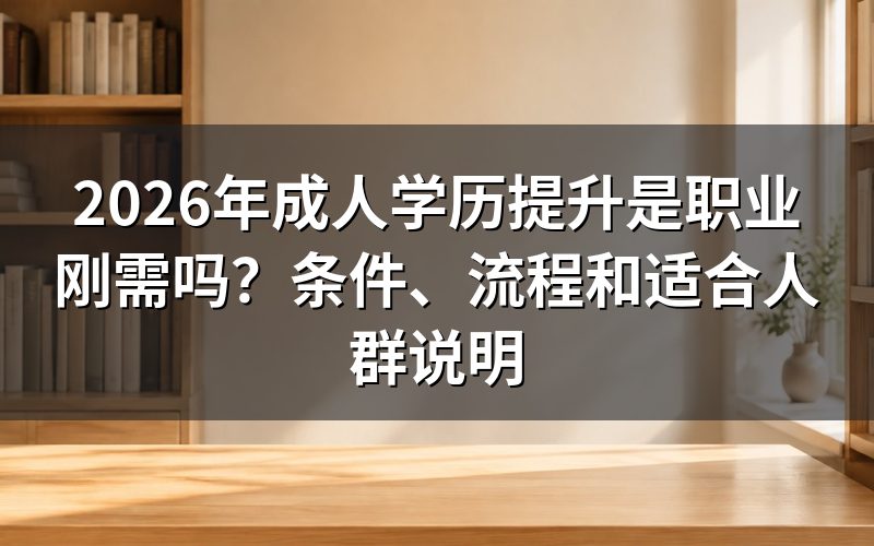 成人学历提升在职场中起什么作用?
