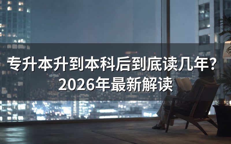 专升本学制:三年专科+两年本科