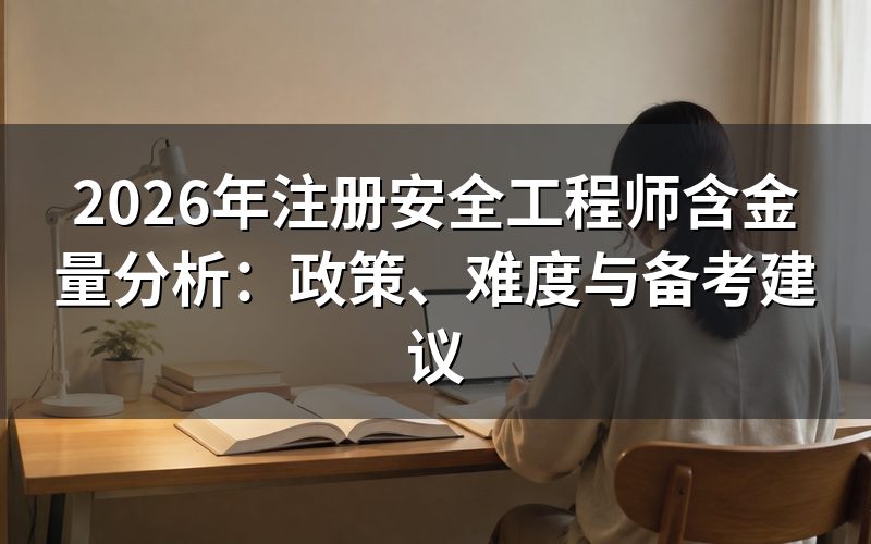 注册安全工程师是什么？国家承认吗？