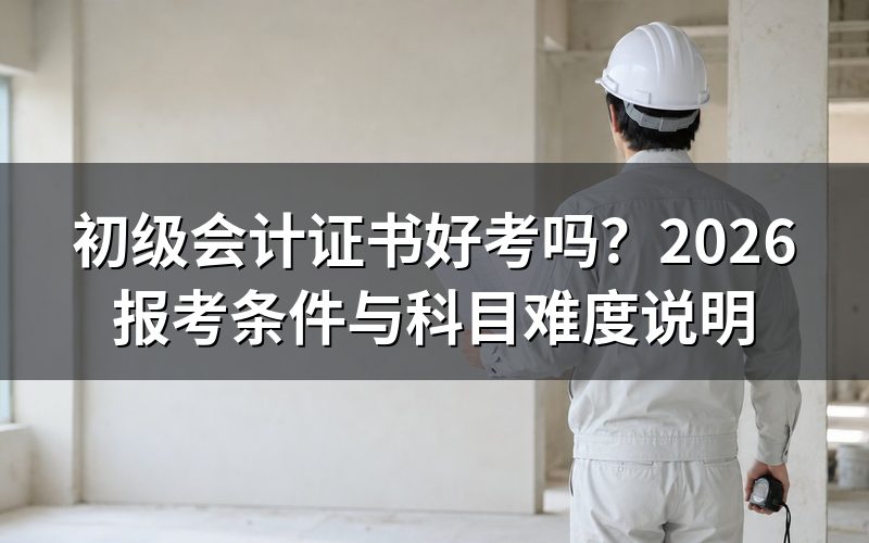 初级会计证书真的像网上说的那么好考吗?