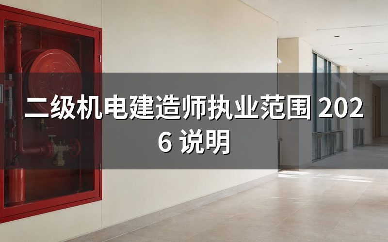 二级机电建造师执业范围具体包括哪些工程？