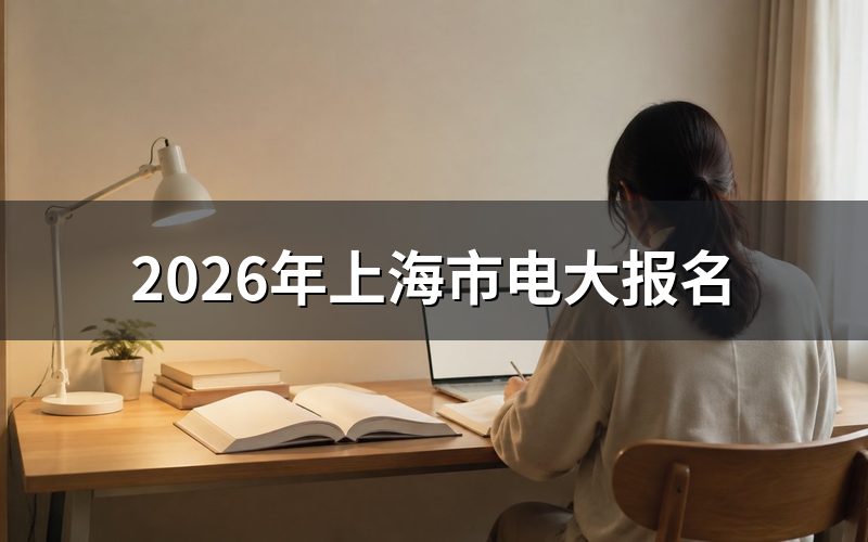 2026年上海市电大报名时间与入口