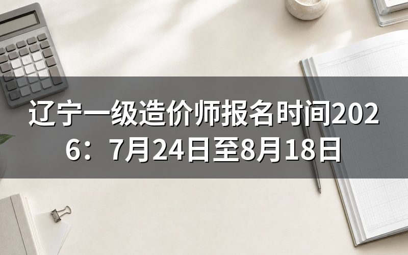 2026年辽宁一级造价师报名时间是什么时候?