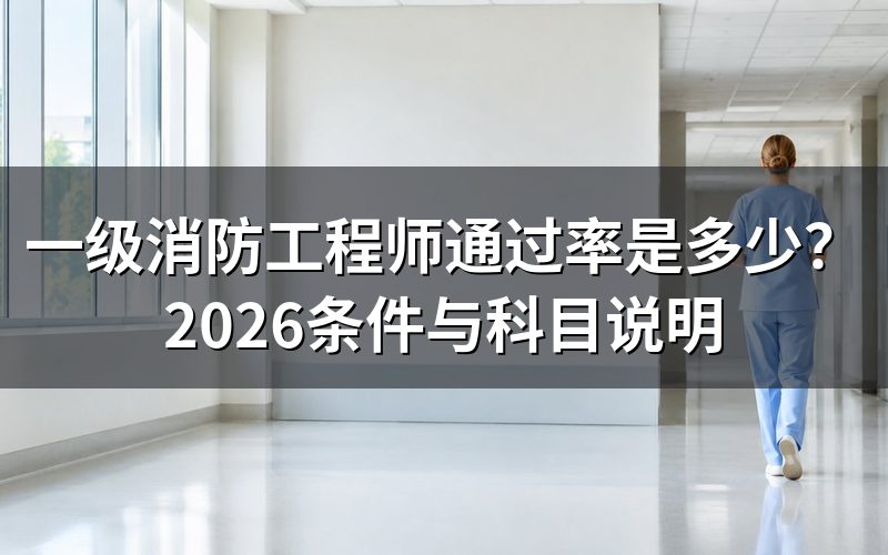 一级消防工程师通过率是多少?