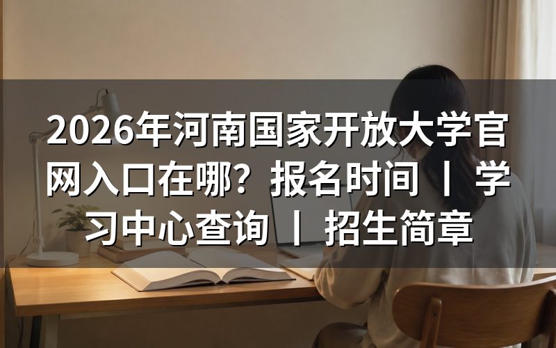2026年河南国家开放大学官网入口