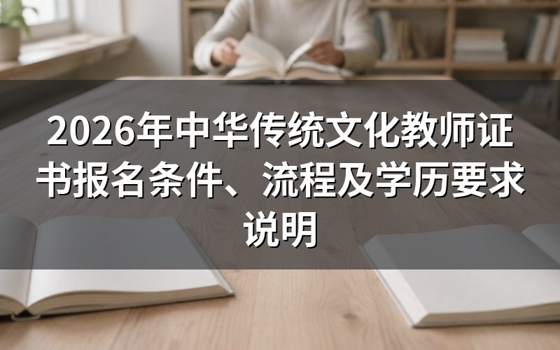 中华传统文化教师证书是什么性质的证书?
