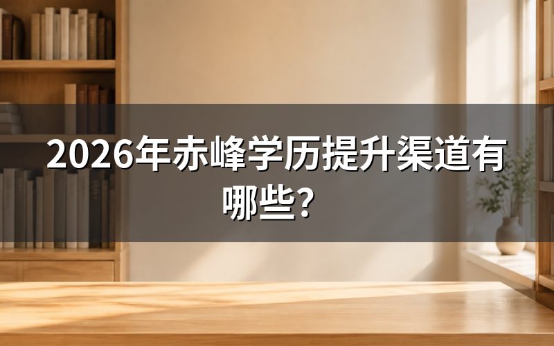 赤峰可以报考哪三种学历提升方式?