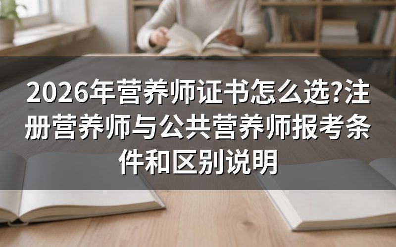 营养师证书有哪些正规考试?