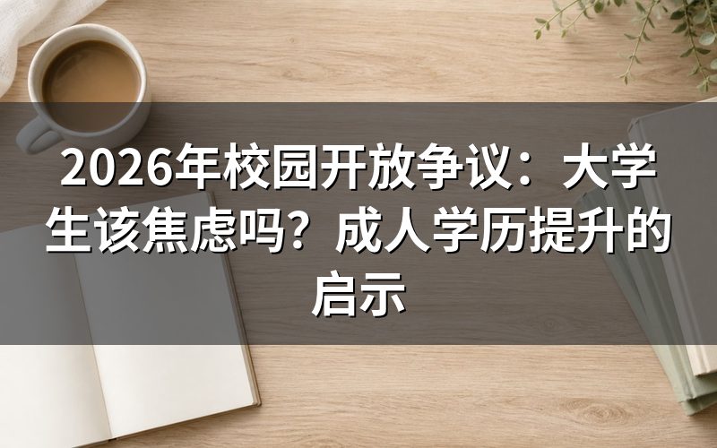 开放校园,为何有人焦虑?