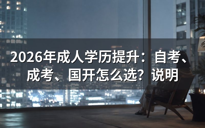 自考、成考、国开都是国家承认的学历吗?