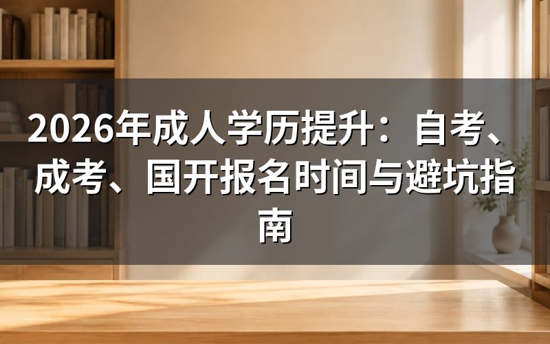 成人学历提升有哪些正规途径?