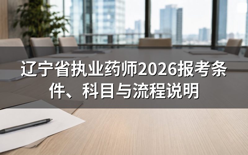 辽宁省执业药师报考需要满足哪些条件?