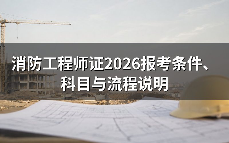 消防工程师证是什么证？
