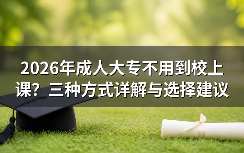 成人大专真的不用到校上课吗?