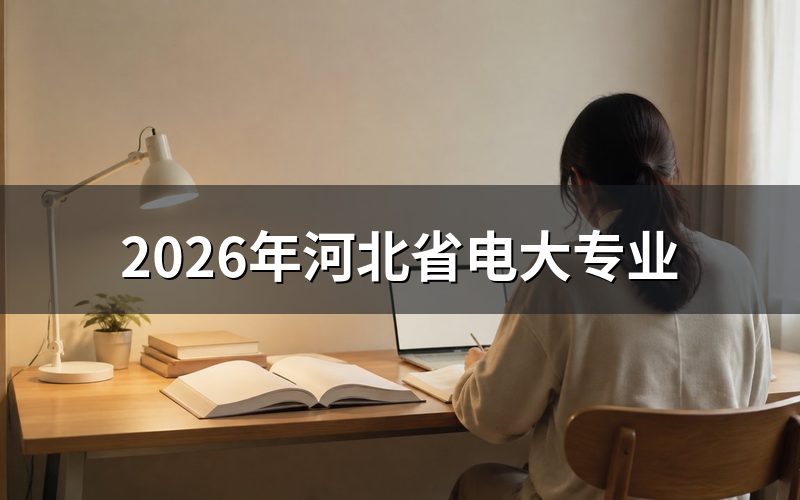 2026年河北开放大学专科专业