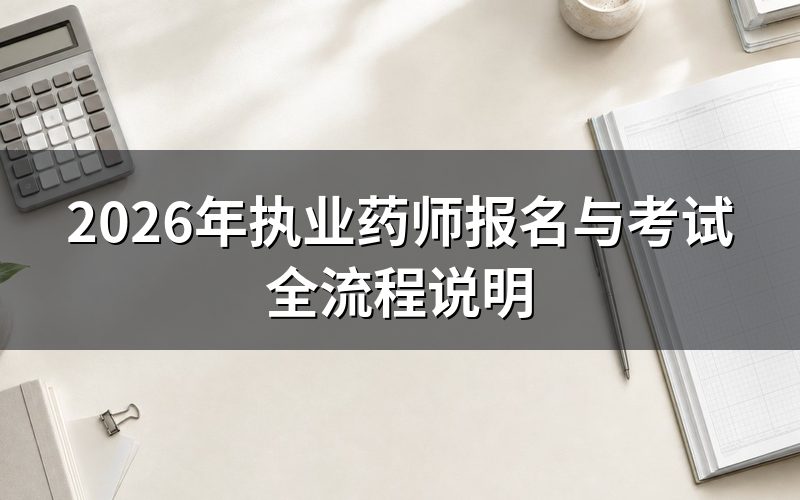 2026年执业药师报名时间与入口
