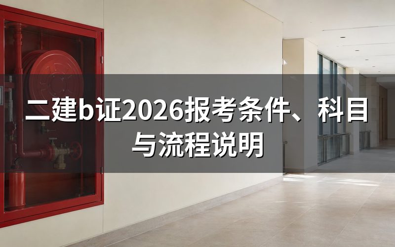 什么是二建b证?