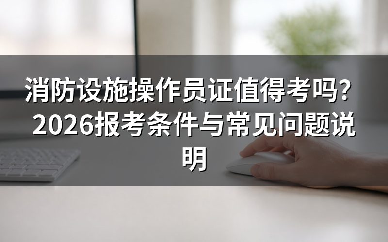 消防设施操作员证是什么性质？