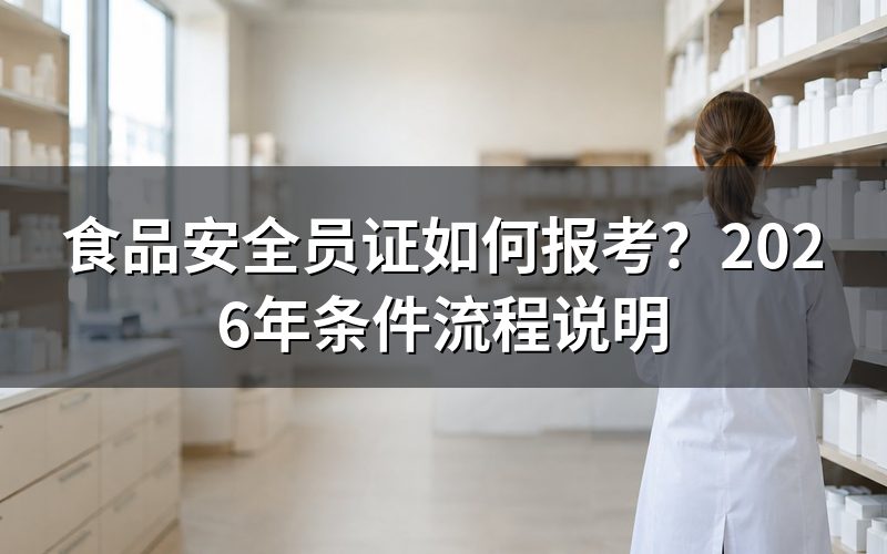 食品安全员证是什么证?